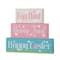 Glitzhome® 12" Easter LED Lighted Wooden & Metal Block Word Sign